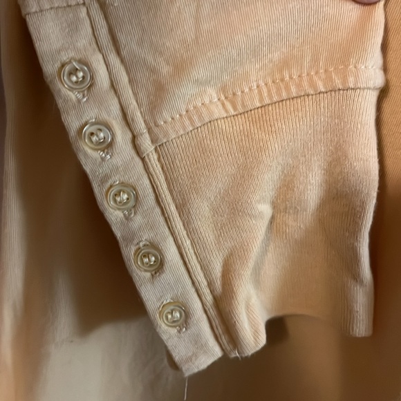 Urban Behavior 3/4 Sleeve Yellow Button Henley S - Picture 3 of 12